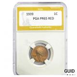 1939 Wheat Cent PGA PR6665 RED