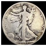 1921 Silver Walking Liberty Half Dollar LIGHTLY CI