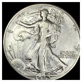 1942-D Silver Half Dollar CLOSELY UNCIRCULATED