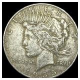 1935 Silver Peace Dollar ABOUT UNCIRCULATED