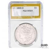 1900-O Morgan Silver Dollar PGA MS64