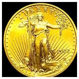 2022 1/4 oz Gold American Eagle $10 SUPERB GEM BU