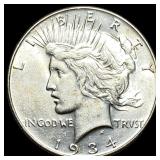 1934 Peace Silver Dollar CLOSELY UNCIRCULATED