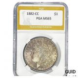 1882-CC Morgan Silver Dollar PGA MS65