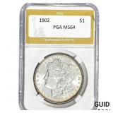 1902 Morgan Silver Dollar PGA MS64