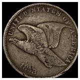 1858 Copper-Nickel Flying Eagle Cent ABOUT UNCIRCU
