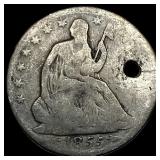 1855-O Silver Seated Liberty Half Dollar HIGH GRAD