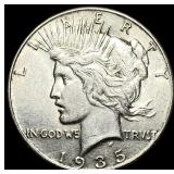 1935 Silver Peace Dollar CLOSELY UNCIRCULATED