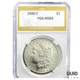 1900-S Morgan Silver Dollar PGA MS65