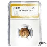 1899 Indian Head Cent PGA MS66 RED