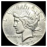 1935-S Silver Peace Dollar CLOSELY UNCIRCULATED