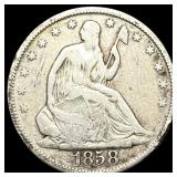 1858-O Silver Half Dollar HIGH GRADE
