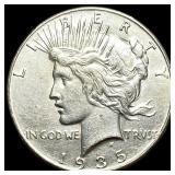 1935 Silver Peace Dollar CLOSELY UNCIRCULATED