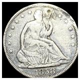 1858 Silver Half Dollar (Seated Liberty) HIGH GRAD