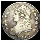 1814 Capped Bust Half Dollar ABOUT UNCIRCULATED