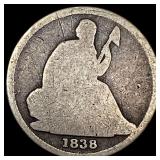 1838-O Silver Seated Liberty Dime NICELY CIRCULATE