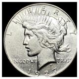 1927 Silver Peace Dollar CLOSELY UNCIRCULATED