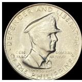 1947-S Philippines Silver 50 Centavos UNCIRCULATED