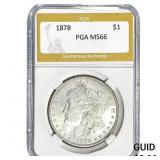 1878 Morgan Silver Dollar PGA MS66