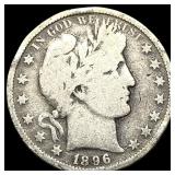 1896-O Silver Barber Half Dollar NICELY CIRCULATED