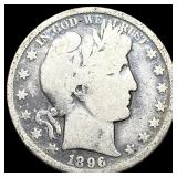 1896-O Silver Barber Half Dollar NICELY CIRCULATED
