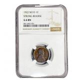 1922 No D Wheat Cent NGC G6 BN Strong Rev