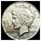 1935 Silver Peace Dollar CLOSELY UNCIRCULATED