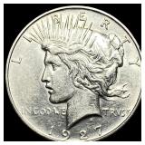 1927 Silver Peace Dollar CLOSELY UNCIRCULATED