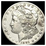 1891-CC Silver Morgan Dollar LIGHTLY CIRCULATED