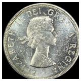 1964 Canada Silver Dollar Charlottetown. UNCIRCULA