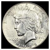 1928 Silver Peace Dollar CLOSELY UNCIRCULATED