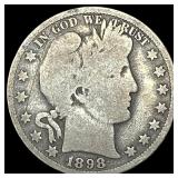 1898-O Silver Barber Half Dollar NICELY CIRCULATED