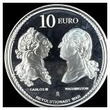 2023 Silver 10 Euro Spain Revolutionary War CHOICE