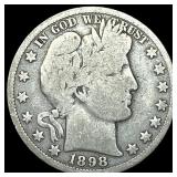 1898-O Silver Barber Half Dollar NICELY CIRCULATED