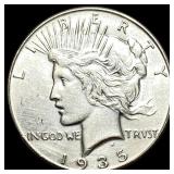 1935 Silver Peace Dollar CLOSELY UNCIRCULATED
