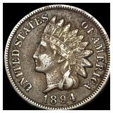 1894 Indian Head Cent NEARLY UNCIRCULATED