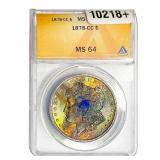 1878-CC Mercury Silver Dollar ANACS MS64