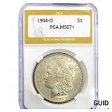 1904-O Morgan Silver Dollar PGA MS67+