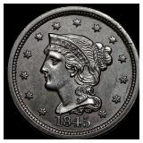 1845 Braided Hair Large Cent UNCIRCULATED