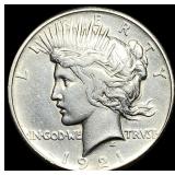 1921 Silver Peace Dollar CLOSELY UNCIRCULATED