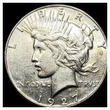 1927-S Silver Peace Dollar CLOSELY UNCIRCULATED