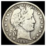 1898-O Silver Barber Half Dollar NICELY CIRCULATED