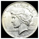 1934 Peace Silver Dollar CLOSELY UNCIRCULATED