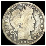 1898-O Silver Barber Half Dollar NICELY CIRCULATED