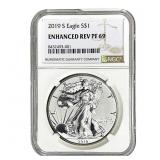 2019-S Silver Eagle NGC Enhanced Rev PF69