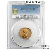 1951 Wheat Cent PCGS PR66 RD