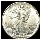 1939 Silver Half Dollar Walking Liberty UNCIRCULAT