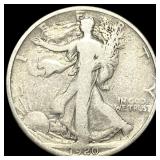 1920-S Silver Walking Liberty Half Dollar NICELY C