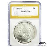 1879-S Morgan Silver Dollar PGA MS64+