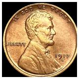 1917-D Bronze Lincoln Wheat Cent CLOSELY UNCIRCULA